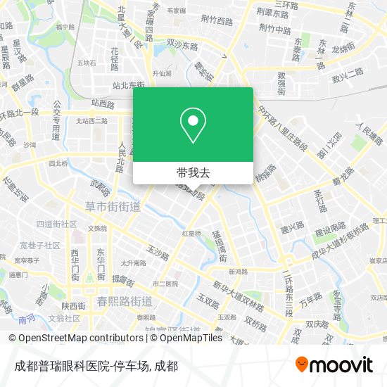 成都普瑞眼科医院-停车场地图