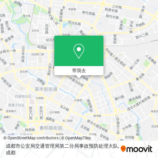 成都市公安局交通管理局第二分局事故预防处理大队地图