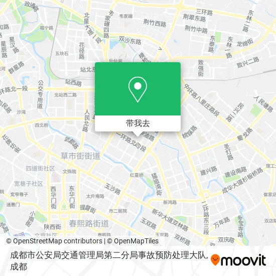 成都市公安局交通管理局第二分局事故预防处理大队地图
