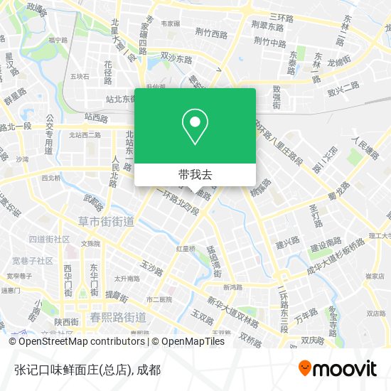 张记口味鲜面庄(总店)地图