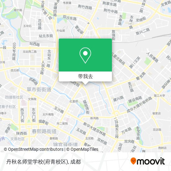 丹秋名师堂学校(府青校区)地图