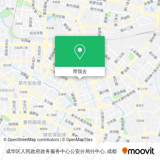 成华区人民政府政务服务中心公安分局分中心地图