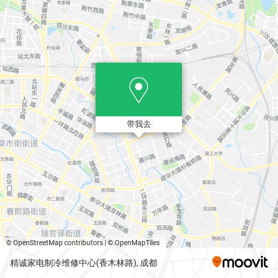 精诚家电制冷维修中心(香木林路)地图