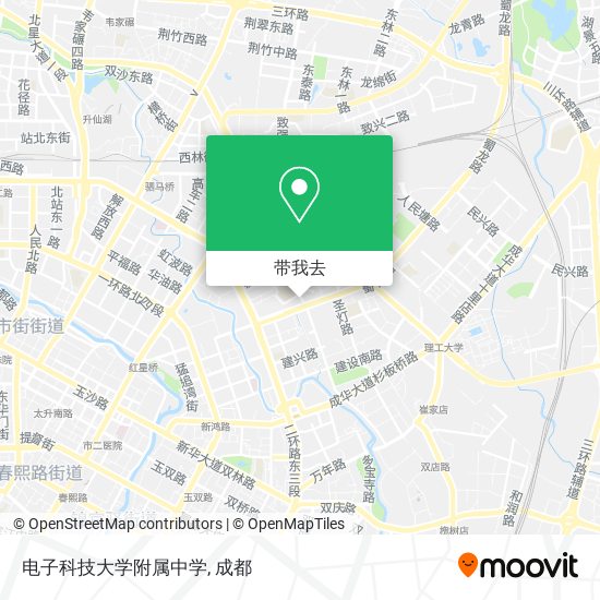 电子科技大学附属中学地图