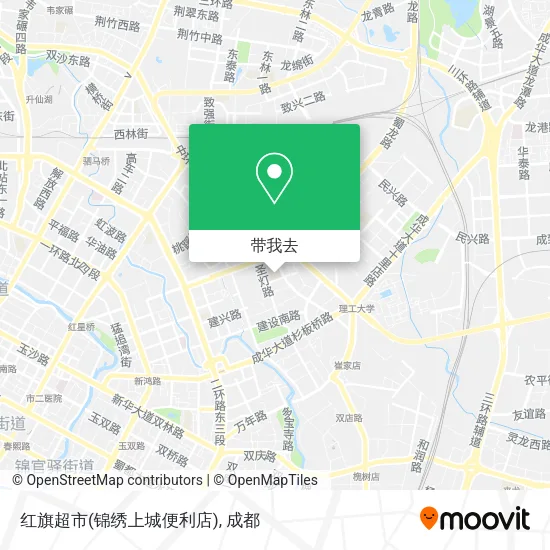 红旗超市(锦绣上城便利店)地图