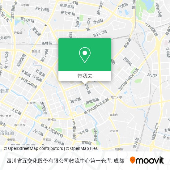 四川省五交化股份有限公司物流中心第一仓库地图