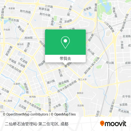 二仙桥石油管理站-第二住宅区地图