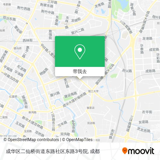 成华区二仙桥街道东路社区东路3号院地图