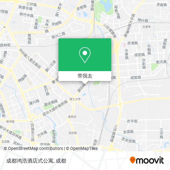 成都鸿浩酒店式公寓地图