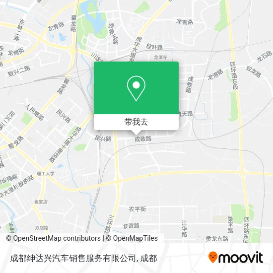 成都绅达兴汽车销售服务有限公司地图