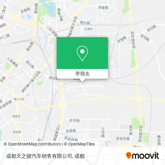 成都天之骏汽车销售有限公司地图