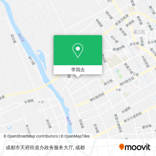 成都市天府街道办政务服务大厅地图