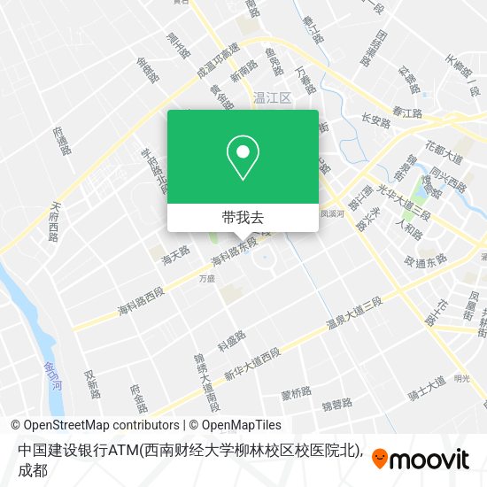 中国建设银行ATM(西南财经大学柳林校区校医院北)地图