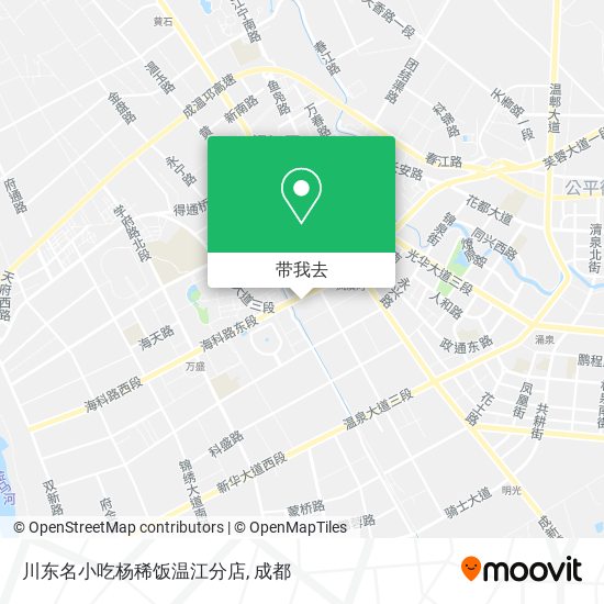 川东名小吃杨稀饭温江分店地图