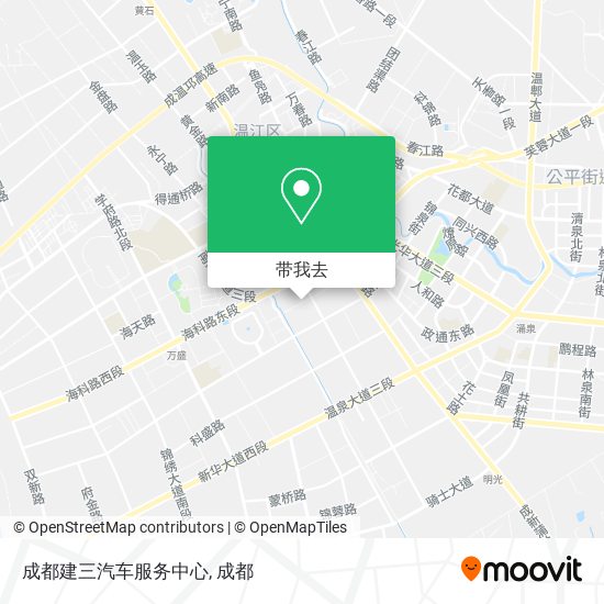 成都建三汽车服务中心地图