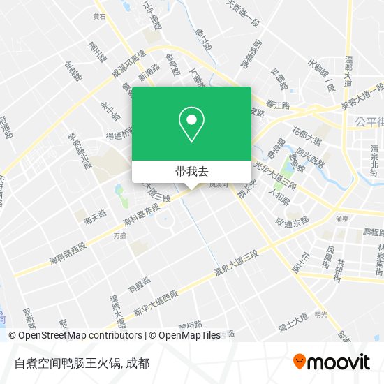 自煮空间鸭肠王火锅地图