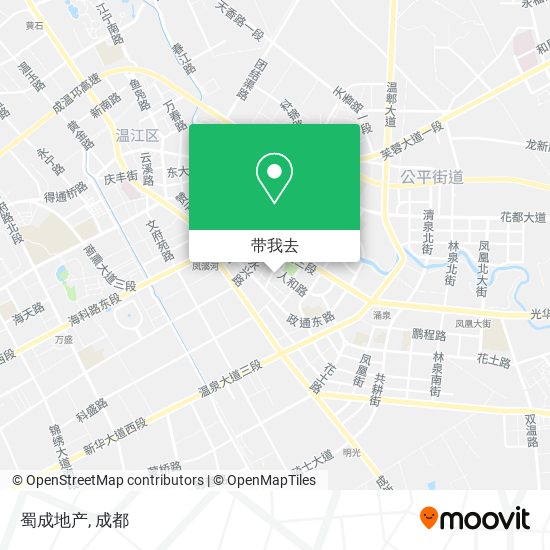 蜀成地产地图