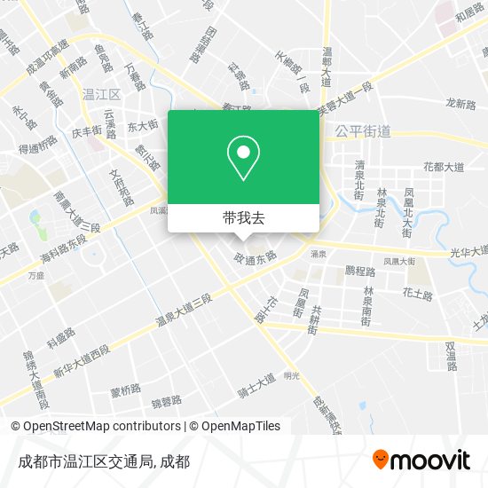 成都市温江区交通局地图