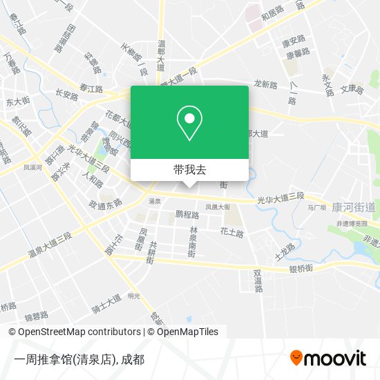 一周推拿馆(清泉店)地图