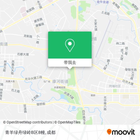 青羊绿舟绿岭B区8幢地图