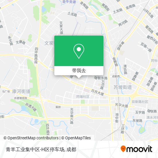 青羊工业集中区-H区停车场地图