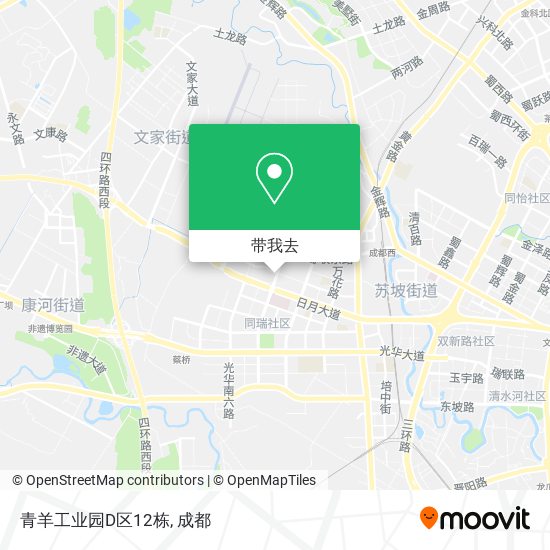 青羊工业园D区12栋地图