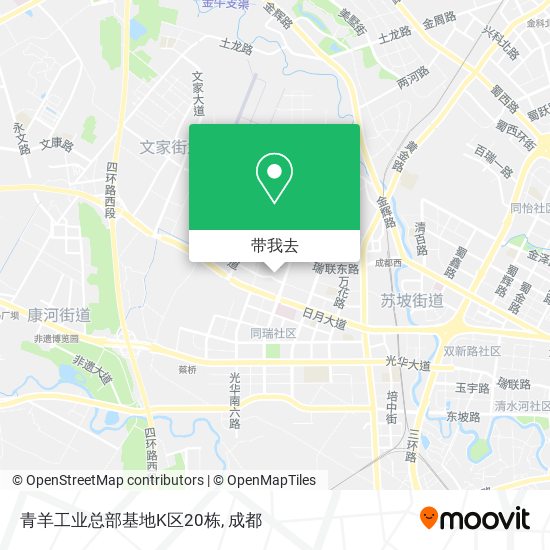 青羊工业总部基地K区20栋地图
