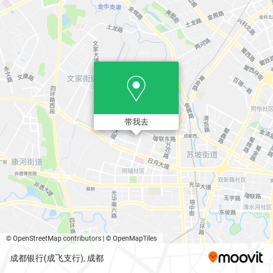 成都银行(成飞支行)地图