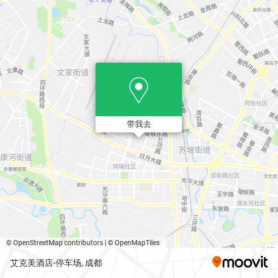 艾克美酒店-停车场地图