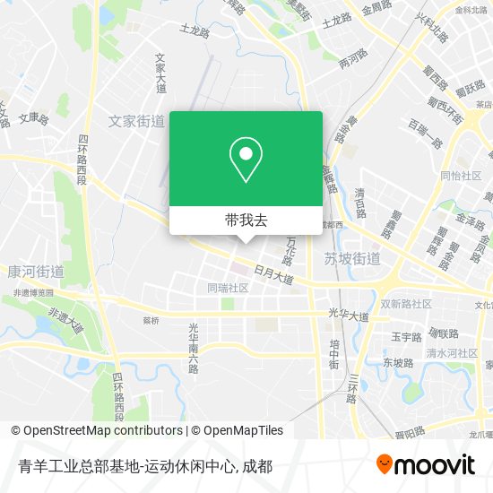 青羊工业总部基地-运动休闲中心地图
