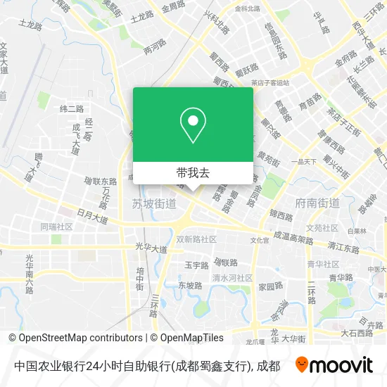 中国农业银行24小时自助银行(成都蜀鑫支行)地图