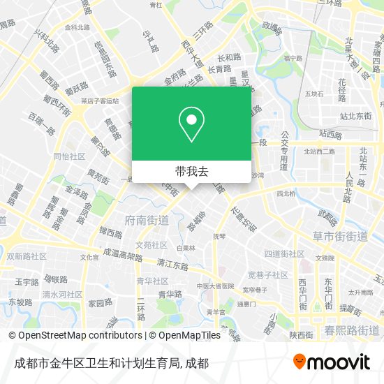 成都市金牛区卫生和计划生育局地图
