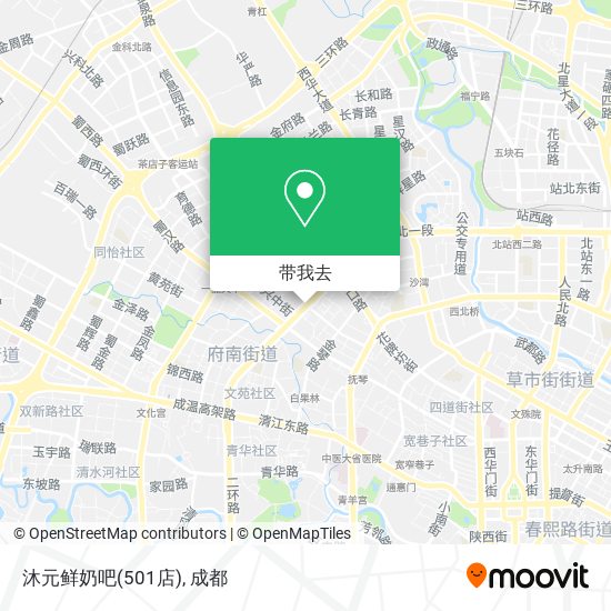 沐元鲜奶吧(501店)地图