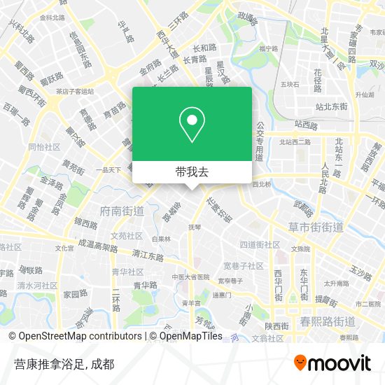 营康推拿浴足地图