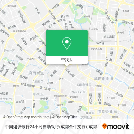 中国建设银行24小时自助银行(成都金牛支行)地图