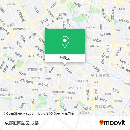 成都恒博医院地图