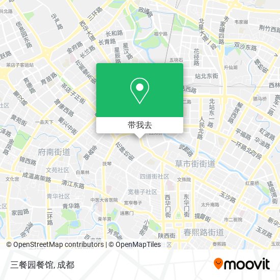 三餐园餐馆地图