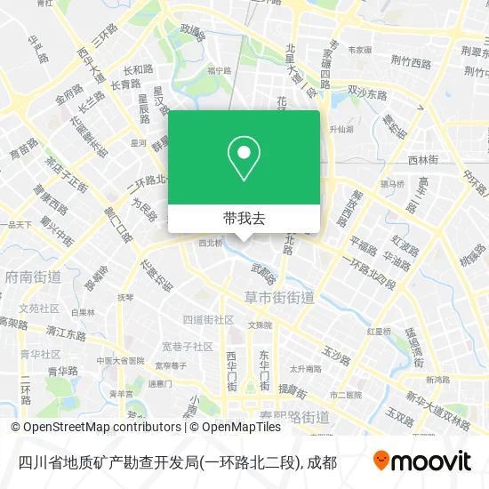 四川省地质矿产勘查开发局(一环路北二段)地图