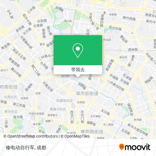 修电动自行车地图