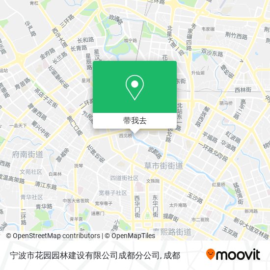 宁波市花园园林建设有限公司成都分公司地图