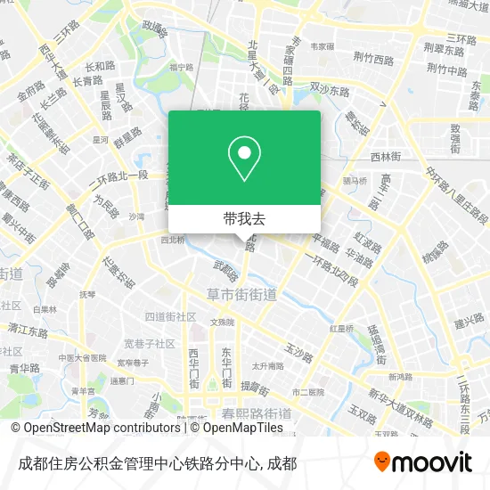 成都住房公积金管理中心铁路分中心地图