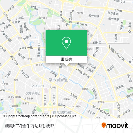 糖潮KTV(金牛万达店)地图