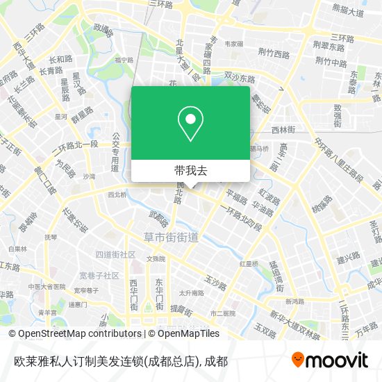 欧莱雅私人订制美发连锁(成都总店)地图