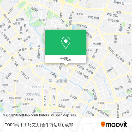 TORO纯手工巧克力(金牛万达店)地图