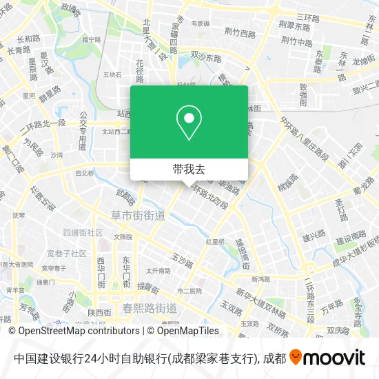 中国建设银行24小时自助银行(成都梁家巷支行)地图