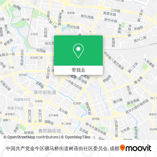 中国共产党金牛区驷马桥街道树蓓街社区委员会地图
