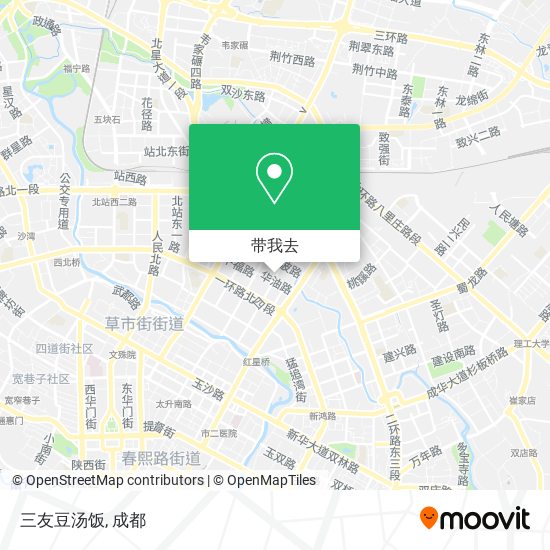 三友豆汤饭地图