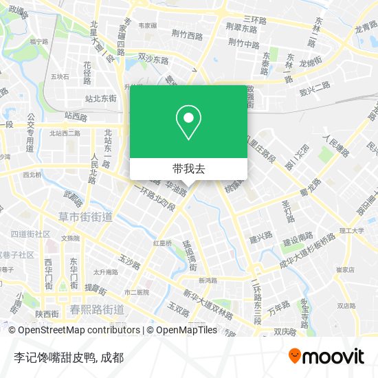 李记馋嘴甜皮鸭地图