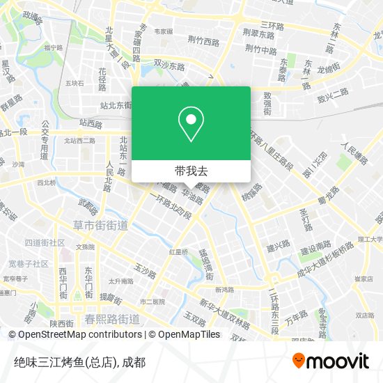 绝味三江烤鱼(总店)地图