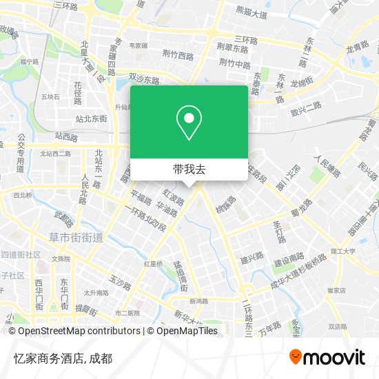 忆家商务酒店地图